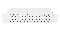 Оптический кросс 19", 2U, до 48 FC или ST портов, серый, неукомплектованный 