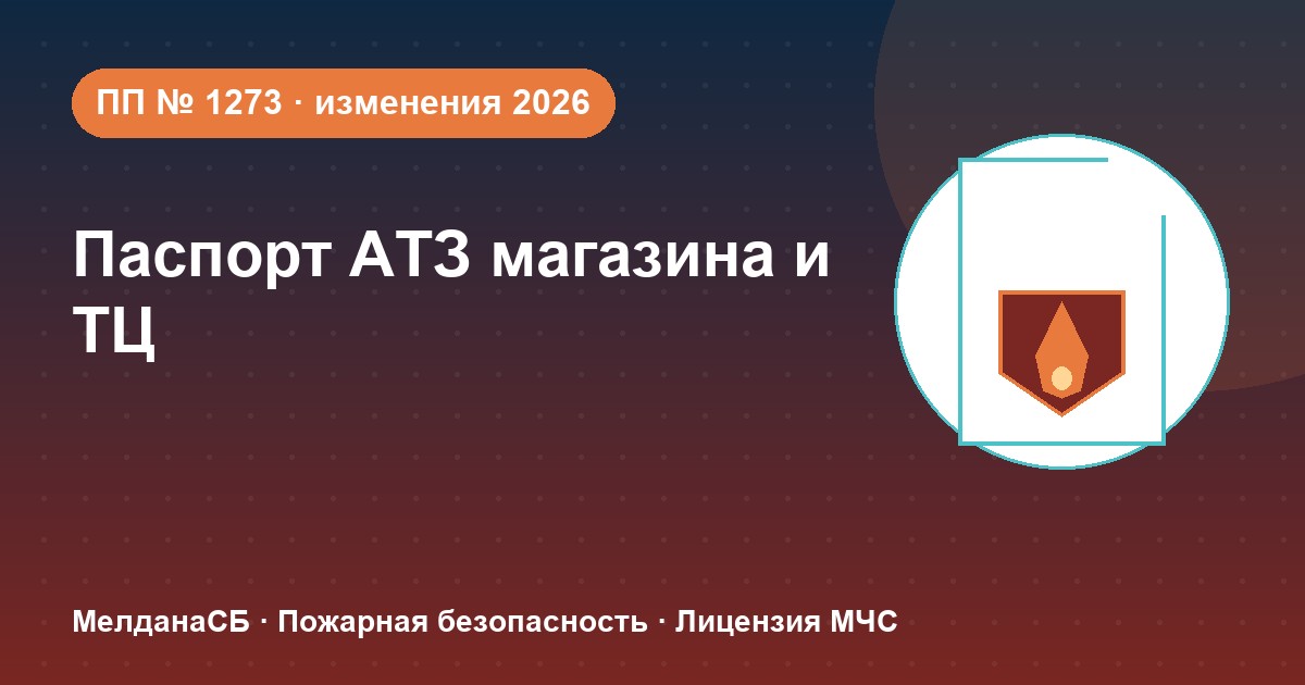 Паспорт безопасности магазина и ТЦ по ПП № 1273: изменения 2026 года в Саратове
